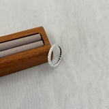 Full Eternity Moissanite Band Ring in Sterling Silver