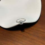 Round Cut Halo Engagement Ring