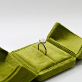 Oval Cut Solitaire Moissanite Engagement Ring
