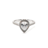 Pear Cut Halo Engagement Ring