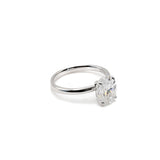 Oval Cut Solitaire Moissanite Engagement Ring