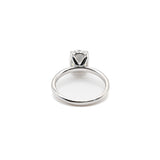 Oval Cut Solitaire Moissanite Engagement Ring
